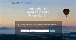 Desktop Screenshot of callinginternational.com